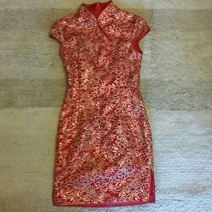NWOT Chinese Qipao/ Cheongsam Sequenced Dress